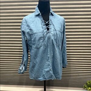 Charlotte Russe Light Blue Denim Top